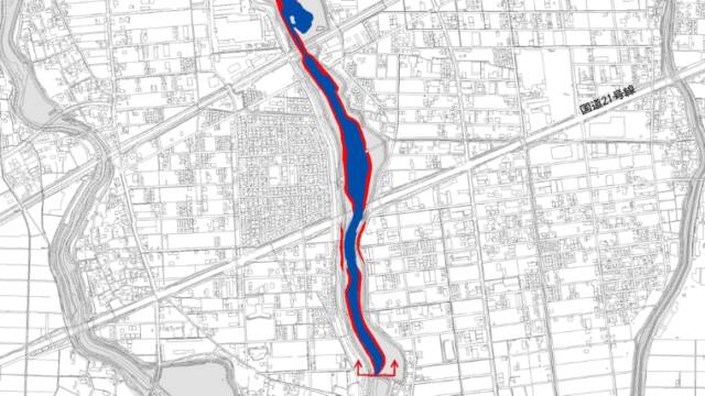 木曽川水系五六川洪水浸水想定区域図　五六閘門（牛牧閘門）